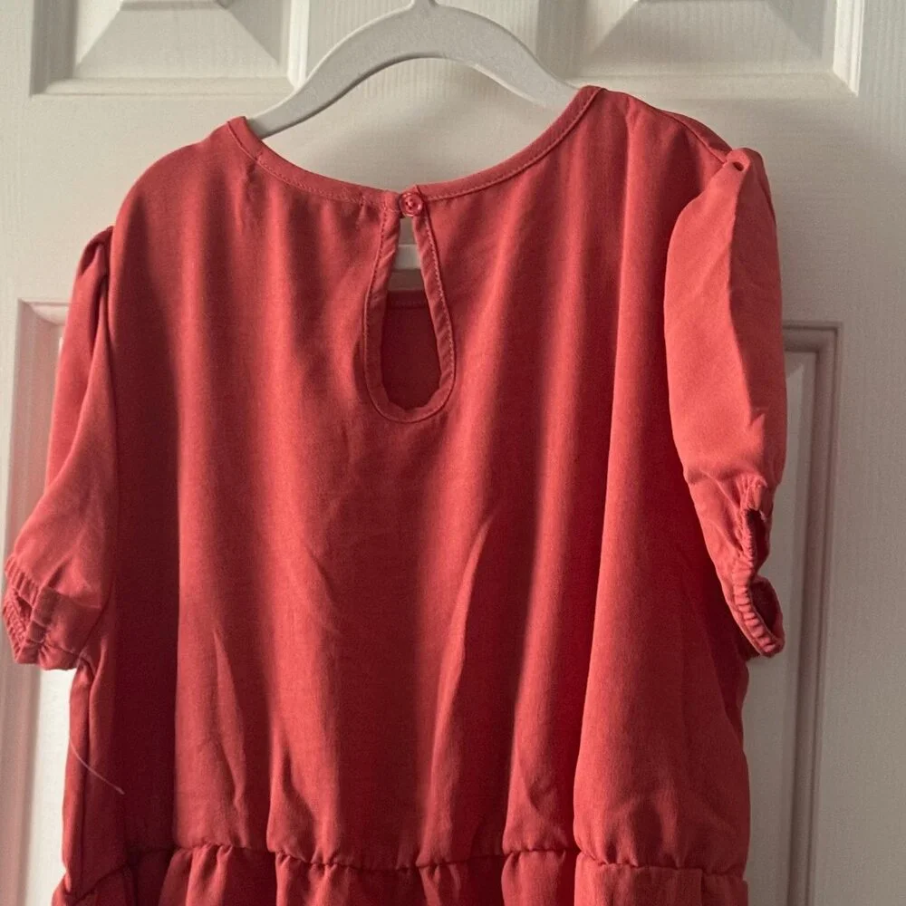 NWOT Love Ellie Girls Salmon Dress Size L 12/14